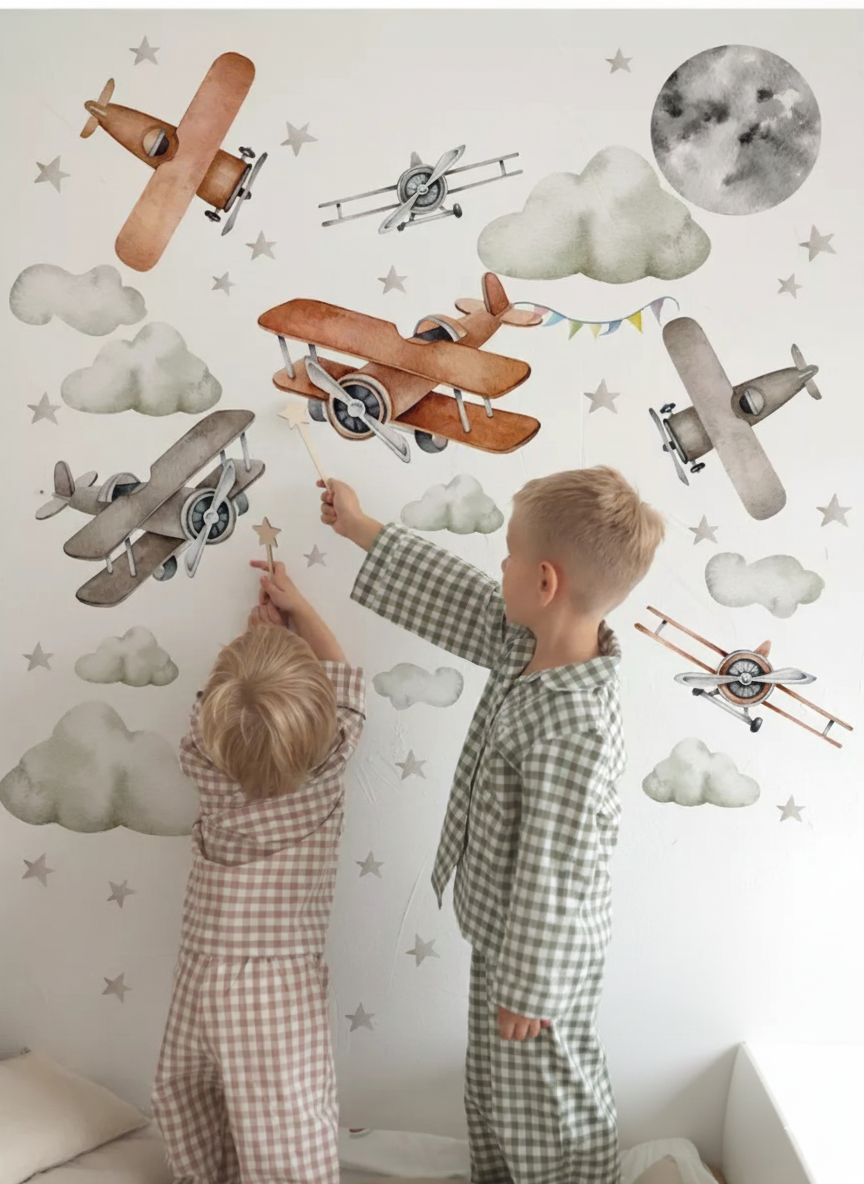 Naklejki samoloty i balony